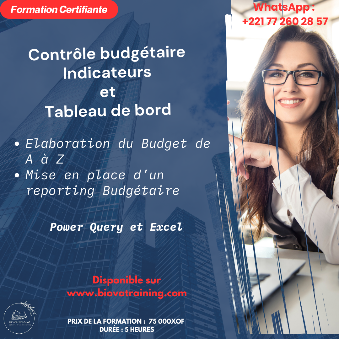 Contrôle budgétaire -Indicateurs et Tableau de bord